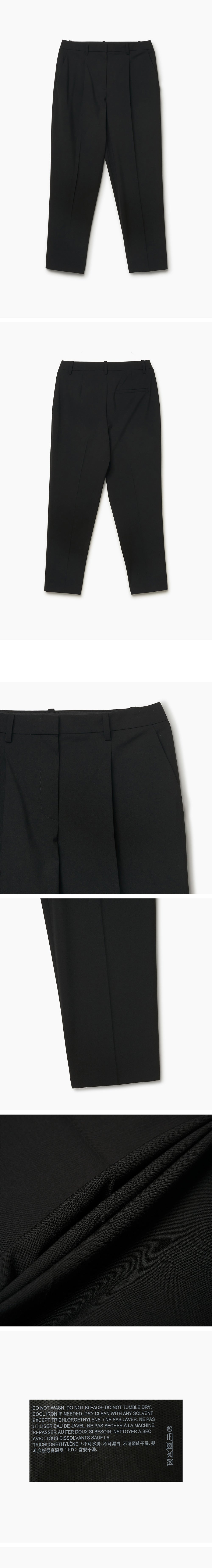 THEORY (W) Theory Pleated TREECA Pants - Black (M0701210 001)