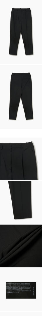 THEORY (W) Theory Pleated TREECA Pants - Black (M0701210 001)