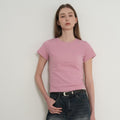 GENERAL IDEA WOMAN Soft Slim Fit T-Shirt [PINK] / WBE3L01503
