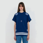 EENK WACKY Oversized Graphic T-Shirt - Navy