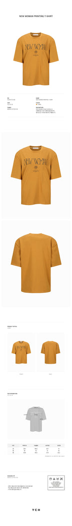 YCH NEW WOMAN PRINTING T-SHIRT CAMEL (W24TS11121CM)