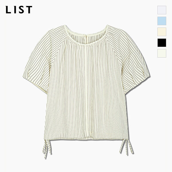 LIST Striped string blouse_TWWBLQ62140