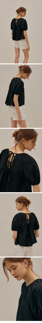 MANGOMANYPLEASE INES SHIRRING BLOUSE (3colors)