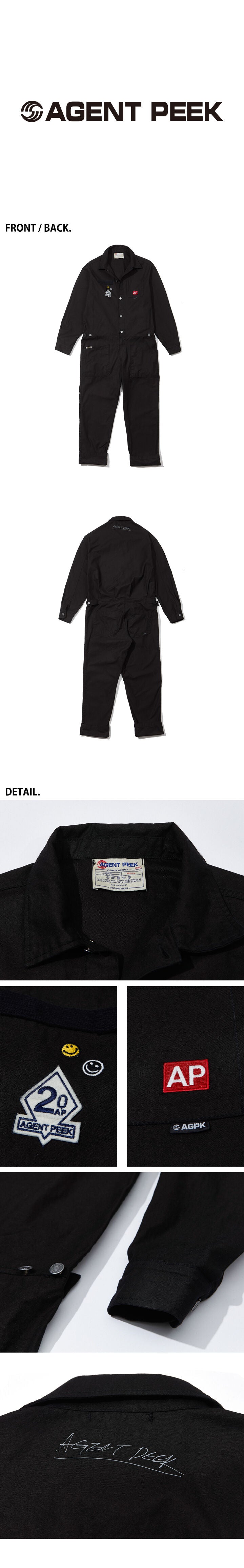 Agent Peek AGPK JUMPSUIT [BLACK]