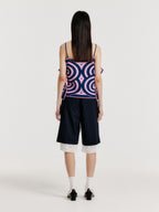 EENK YOON Sleeveless Logo Knit Top - Pink