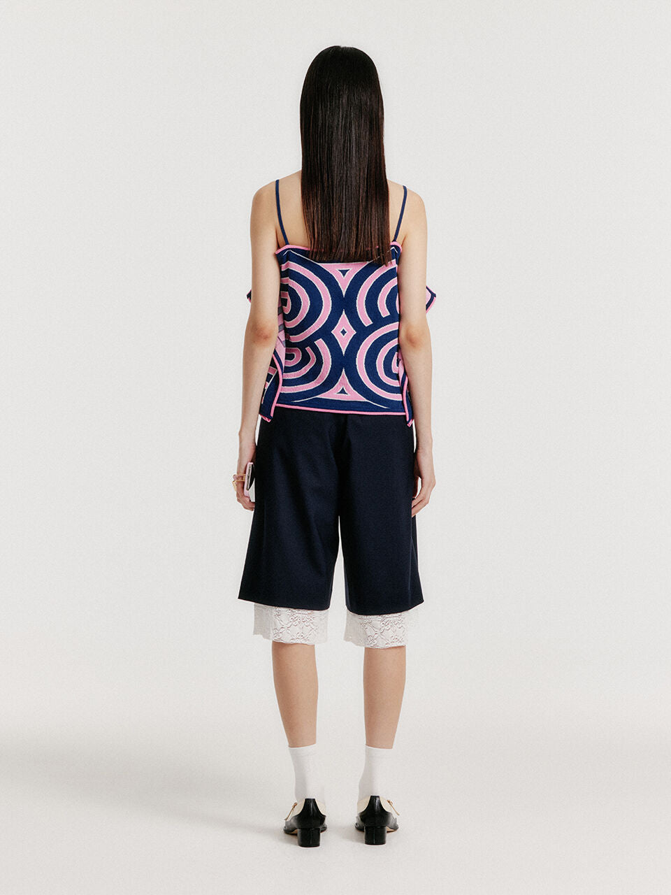 EENK YOON Sleeveless Logo Knit Top - Pink