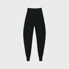 YCH WIDE-LEG KNIT TROUSERS NAVY (F24KB8051NV)