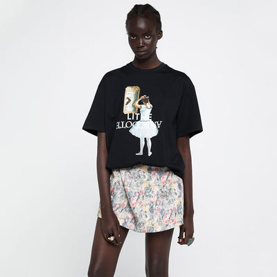 LITHE ANECDOTE BALLET T-SHIRT BLACK (R25TS11211BK)