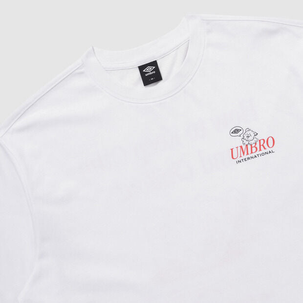 UMBRO Ice Cotton Duralon Cooling Chillout Short Sleeve T-Shirt White (UQ221CRS65)