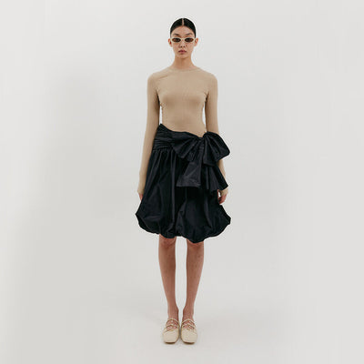 Balloon Mini Skirt - Black