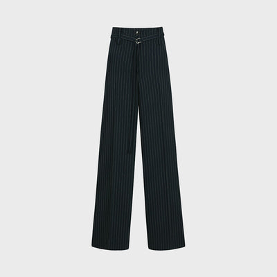 HIGH-WAISTED TROUSERS NAVY (F24PT4022NV)