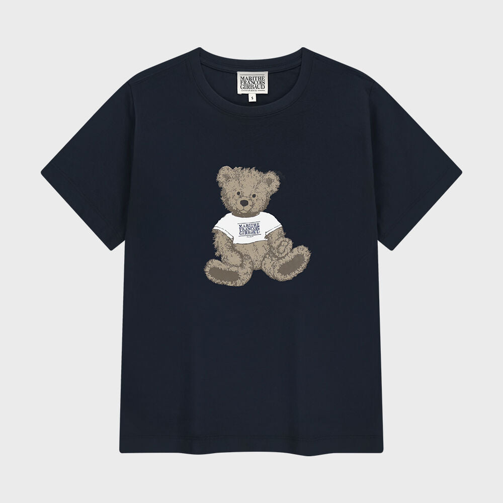 MARITHÉ+FRANҪOIS GIRBAUD W DOODLE BEAR TEE navy