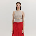 EENK EENK XEPORA Separable Sleeveless Ribbed Top - Beige