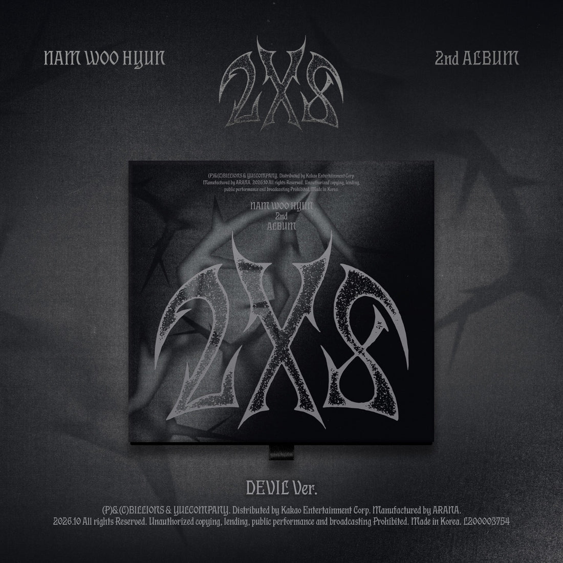 NAM WOO HYUN - 2nd Full Album [2X8] (DEVIL Ver.)