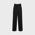 YCH HIGH-WAISTED PINTUCK PANTS BLACK (F24PT4141BK)