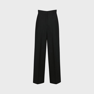 HIGH-WAISTED PINTUCK PANTS BLACK (F24PT4141BK)
