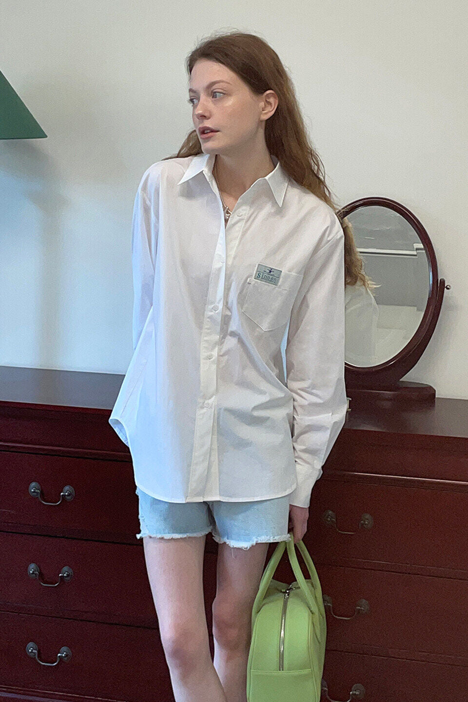 SINOON Classic Cotton Shirt (White)