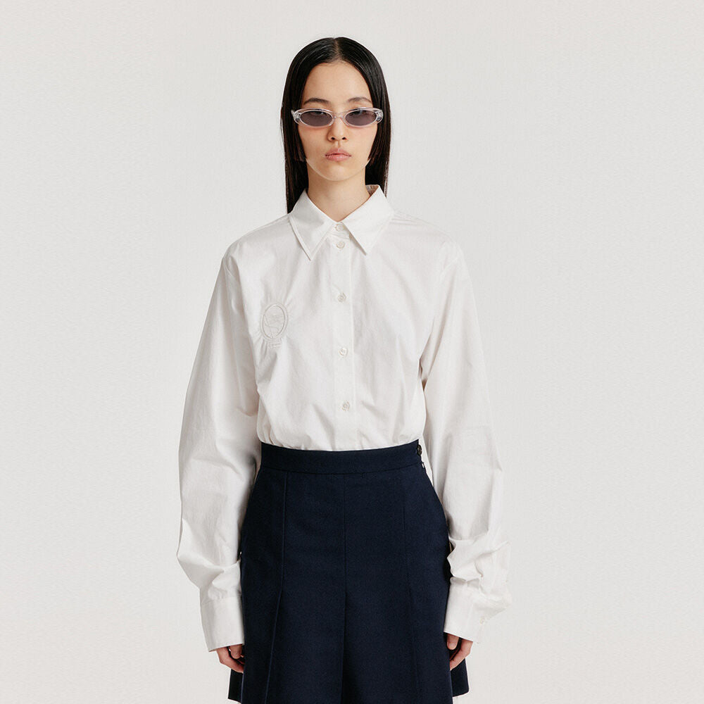 EENK [Kim Na-young wearing] YOM Long Sleeve Shirt - White