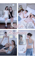 RoséFrantz Two-way Frill Ribbon Sleeveless [White]