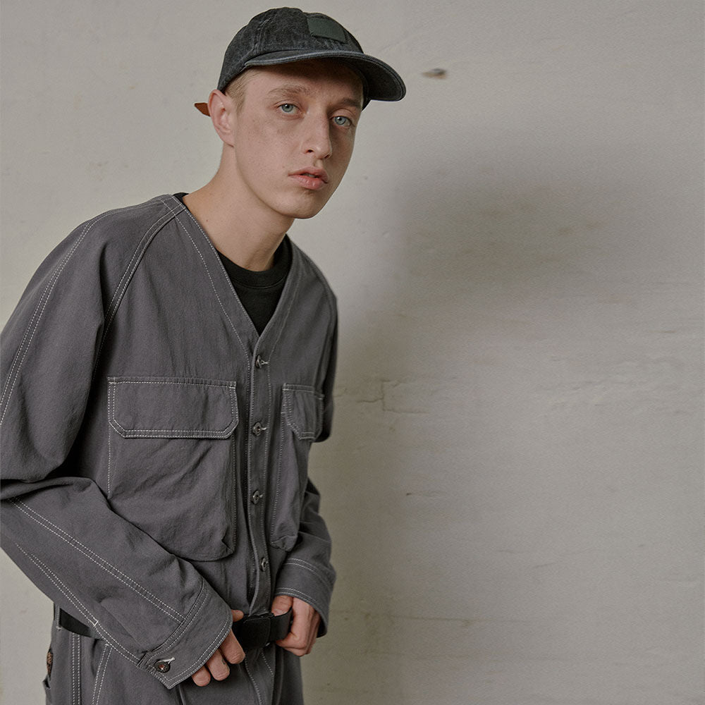 MAGOODGAN MAGOODGAN Jumpsuit No-collar Overfit Gray