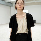 OUI MAIS NON Cloud cotton sleeveless top