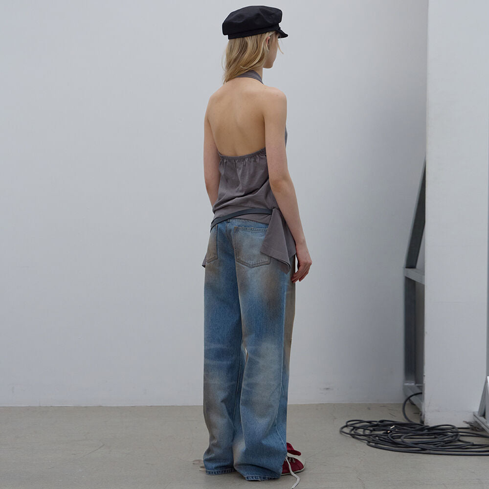 LCDC TM SUMMER HALTER TOP (DARK GREY)