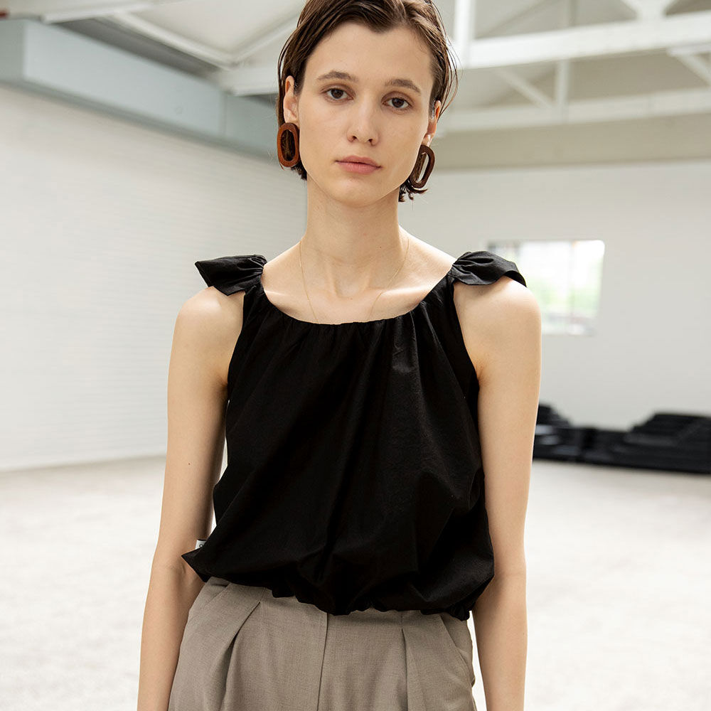 OUI MAIS NON Cloud cotton sleeveless top