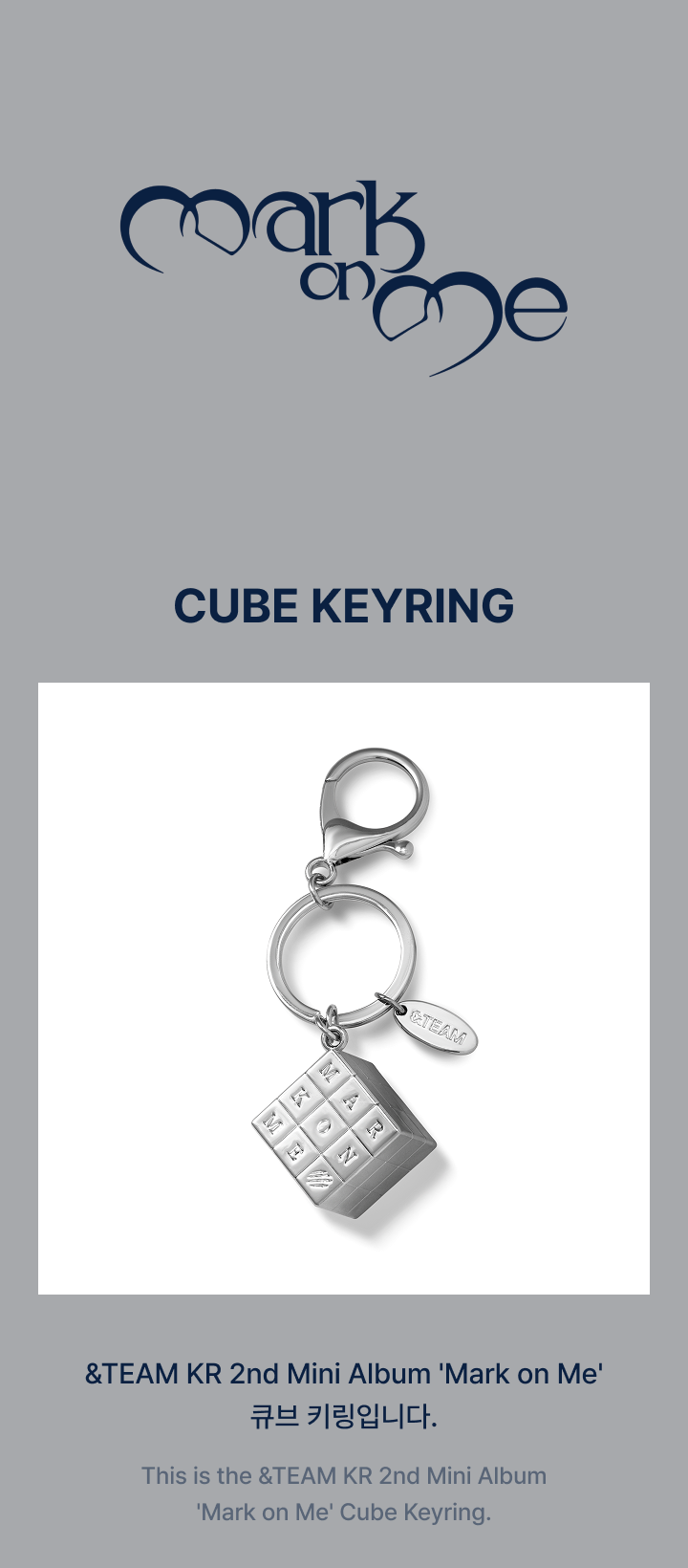 CUBE KEYRING detail 2