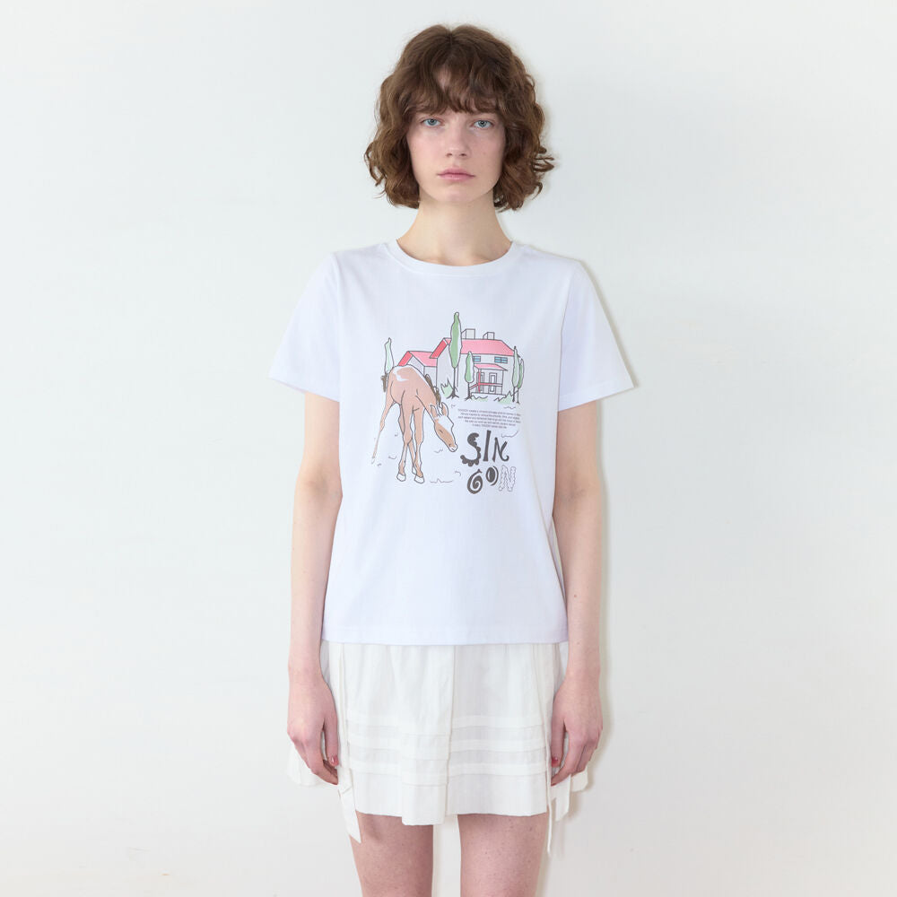 SINOON Daily Farm T-Shirt (White)
