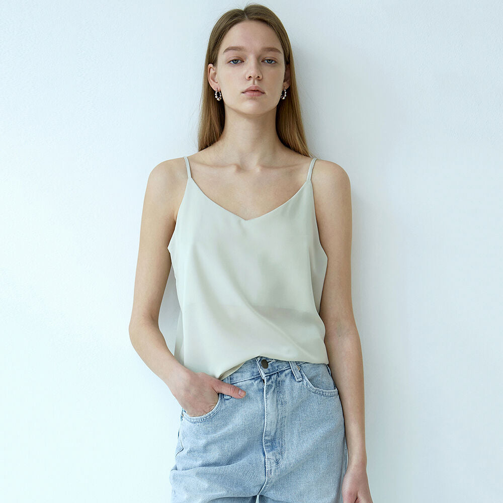 NICK&NICOLE [14th] MATT SATIN SLEEVELESS_4 COLOR