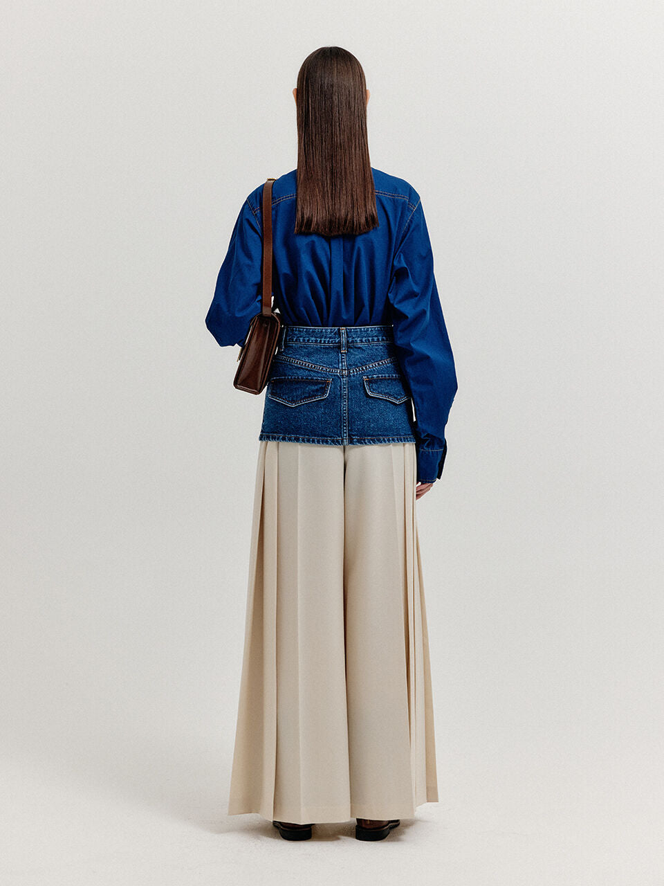 EENK EENK Shirt with Skirt Belt - Denim Blue