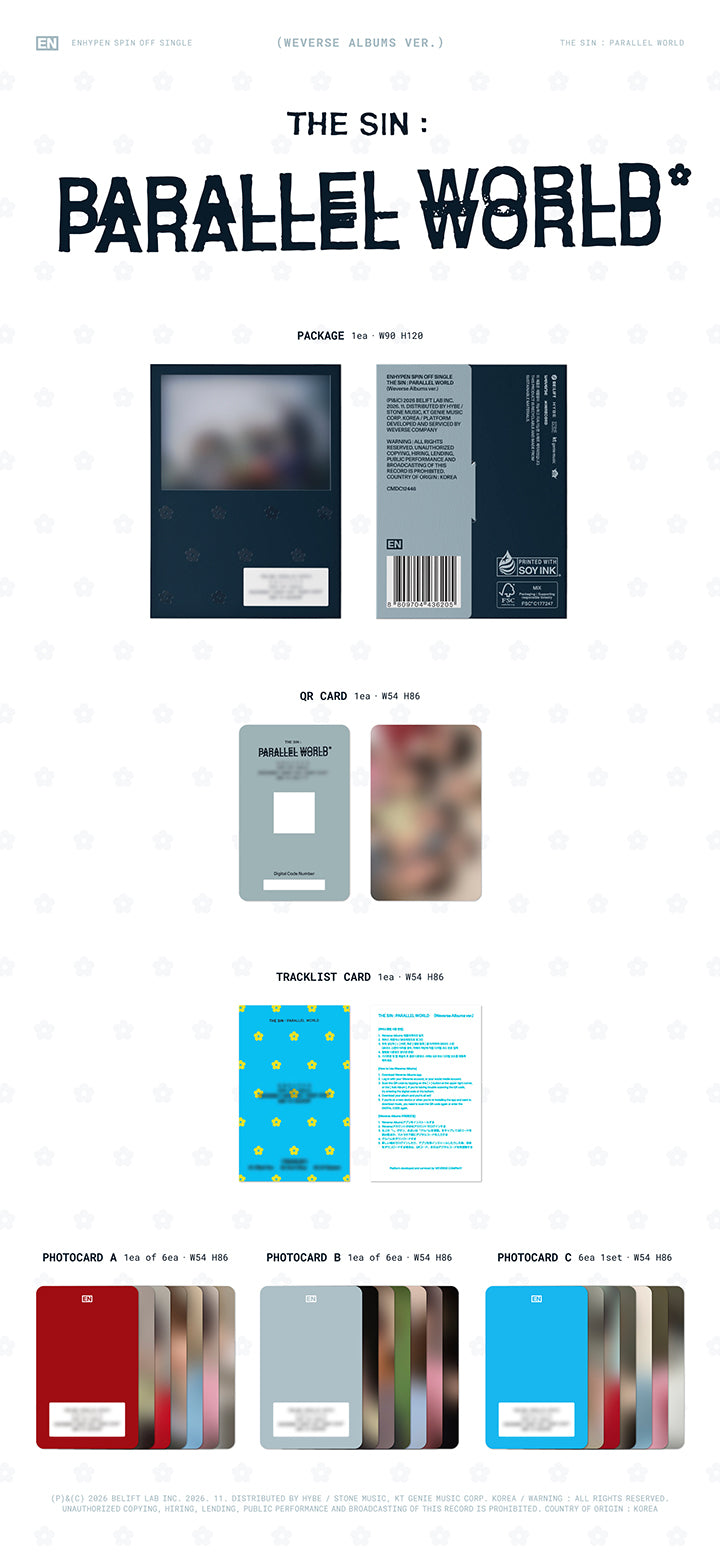 [VIDEO CALL FANSIGN] THE SIN : PARALLEL WORLD (Weverse Albums ver.) detail 3