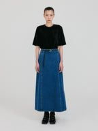 EENK ZANN Back-Button Top - Black