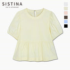 SISTINA Cotton puff sleeve blouse_AWWBLQ21010