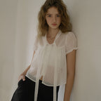 FRIVER07 Dot ribbon blouse [FRSU01BL02]_Ivory