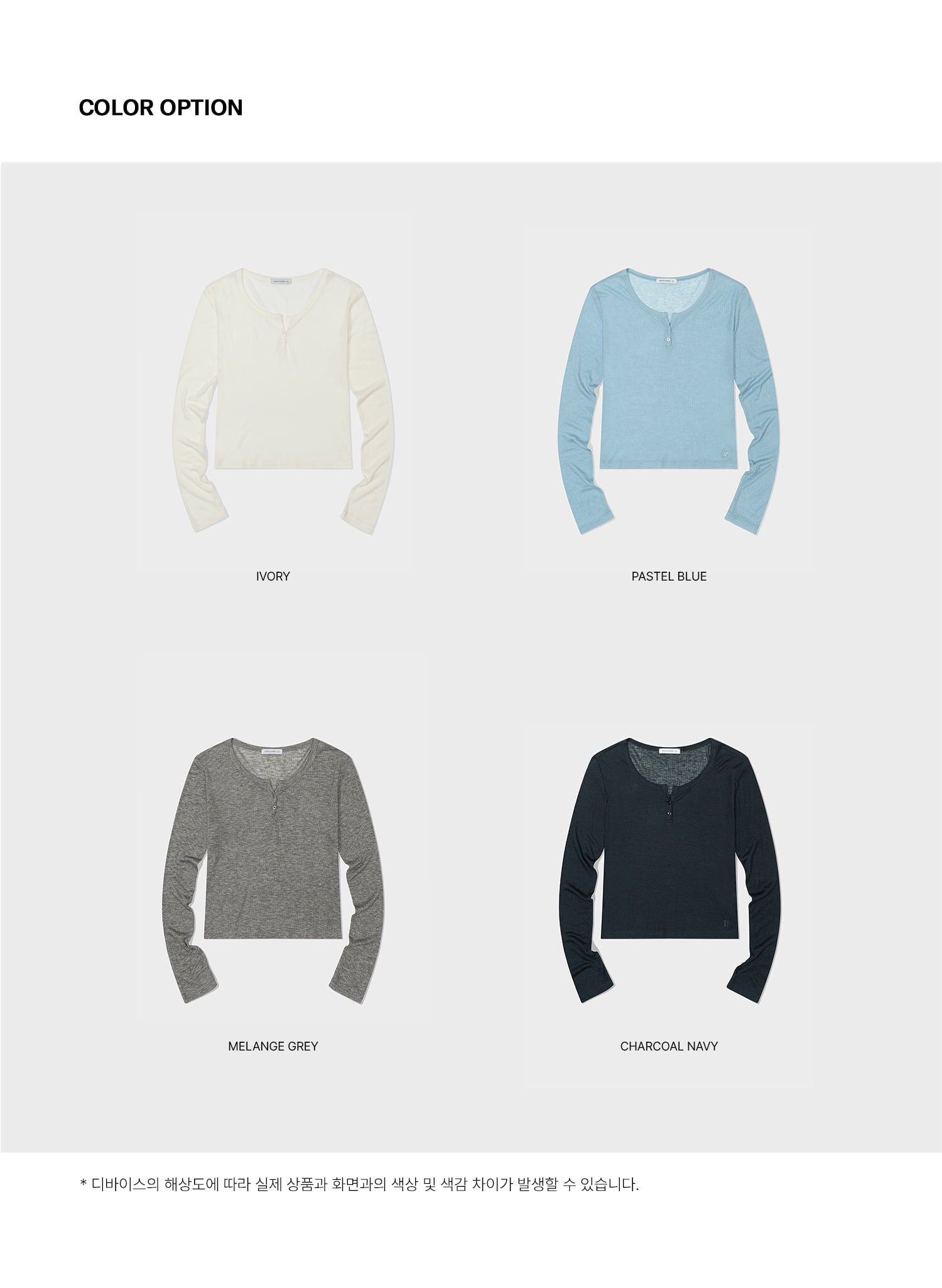 LOW CLASSIC HENRY NECK LONG SLEEVE T-SHIRT_IVORY_LC252TS03IV