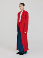 EENK ZABELLE Double-Breasted Coat - Red