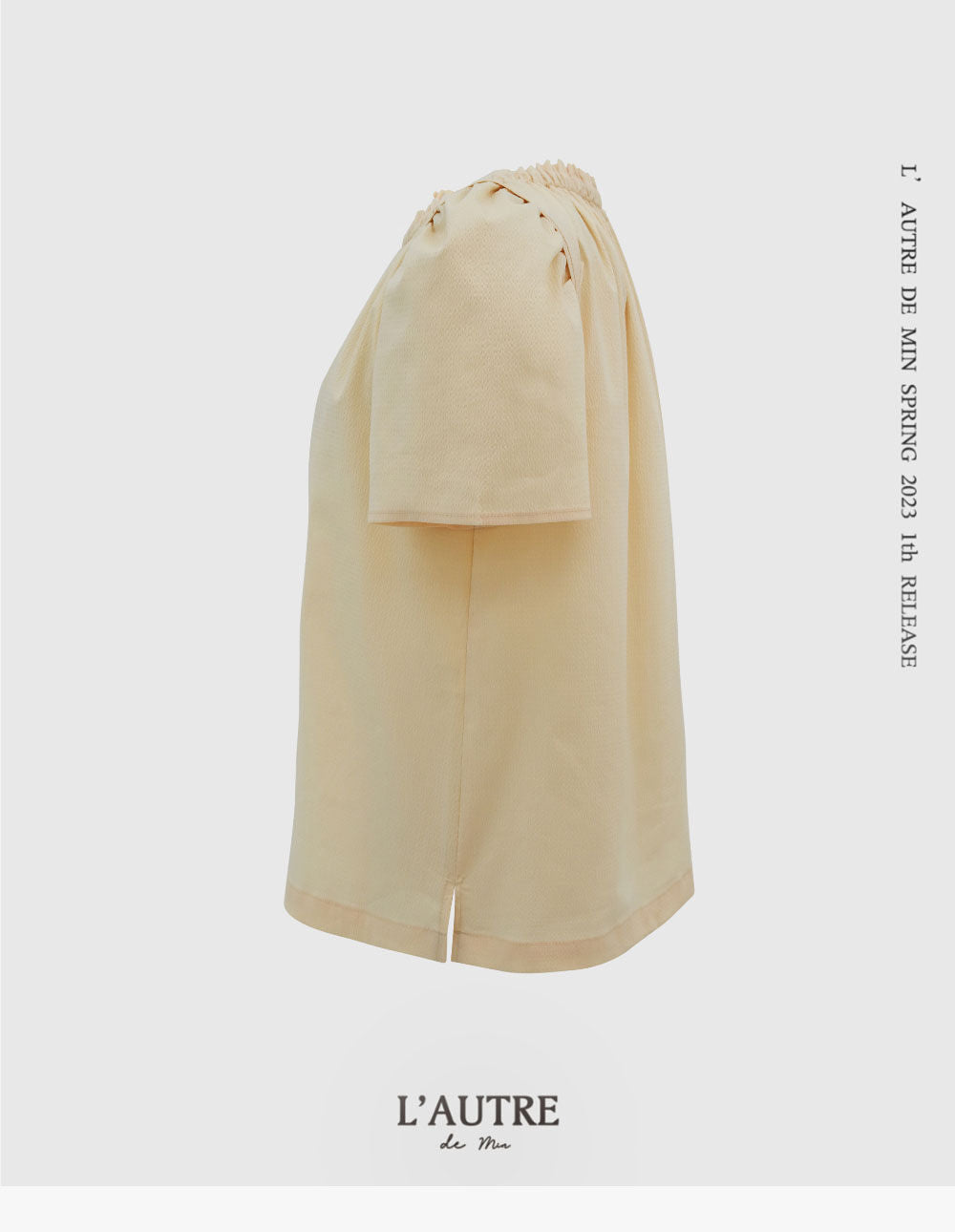 L'AUTRE DE MIN [Add color] Lautre Jane Puff Butter Blouse