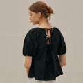MANGOMANYPLEASE INES SHIRRING BLOUSE (3colors)
