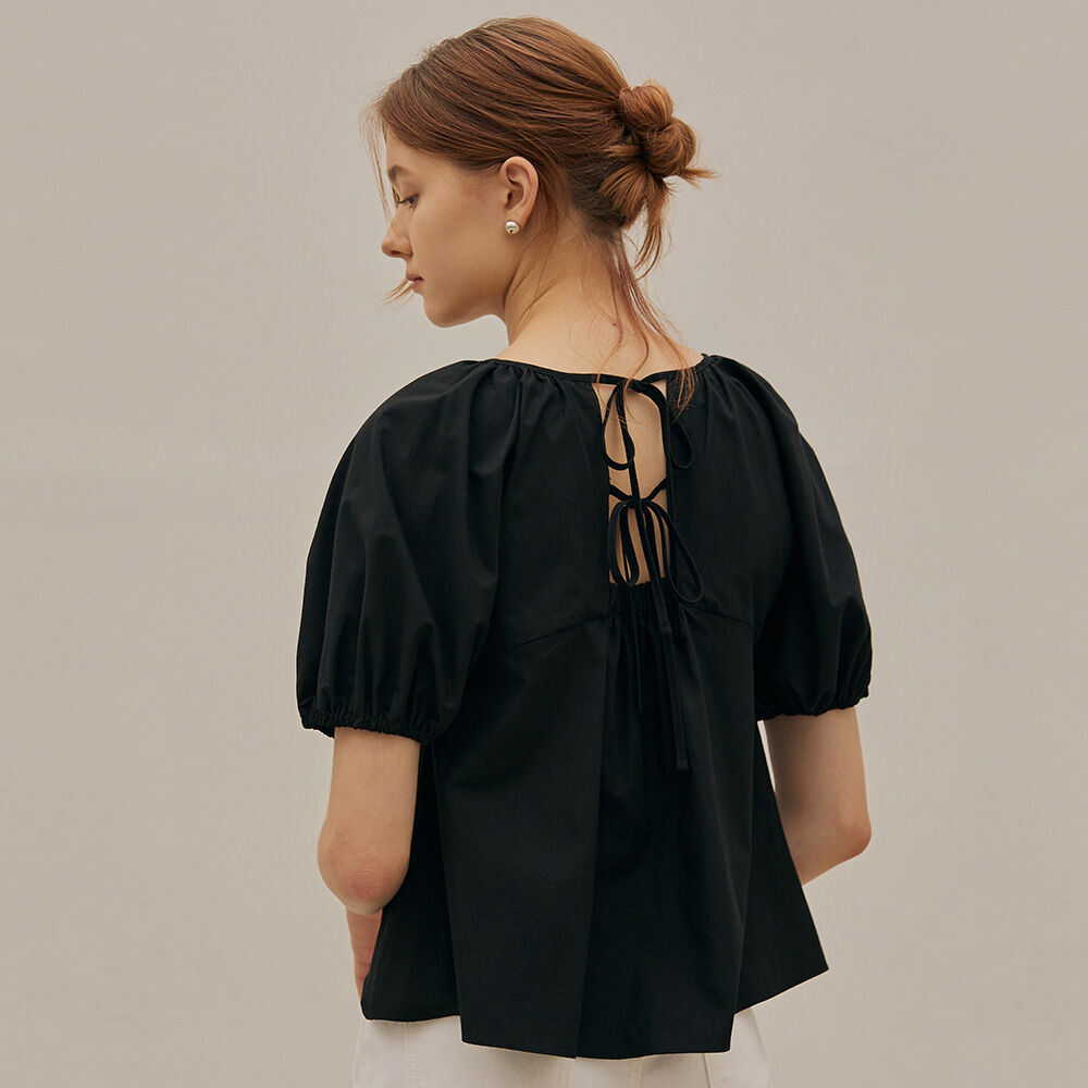 MANGOMANYPLEASE INES SHIRRING BLOUSE (3colors)