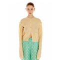 EENK EENK UKEE Logo Jacquard Knit Cardigan - Light Yellow