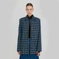 EENK ZILVIN Shirt Jacket - Navy/Sky Blue Multi