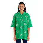 EENK EENK Oversized Polo Shirt - Green