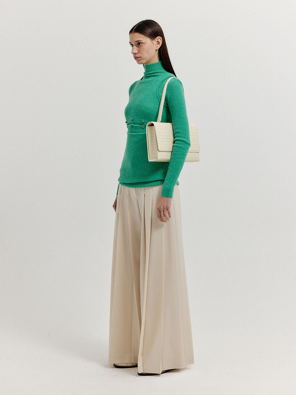 EENK EENK XEPORA Separable Sleeveless Ribbed Top - Green