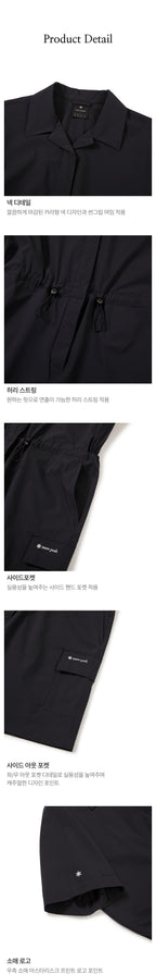 SNOWPEAK APPAREL SNOWPEAK APPAREL Women's Shorts Jumpsuit Black