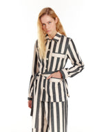 EENK EENK Shirt Oversized Ivory/Black Stripe