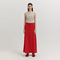 EENK EENK Tucked Maxi Skirt - Red