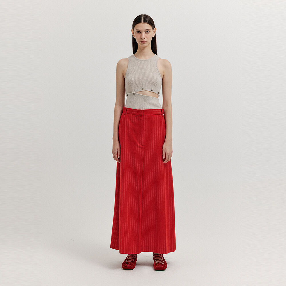 EENK EENK Tucked Maxi Skirt - Red