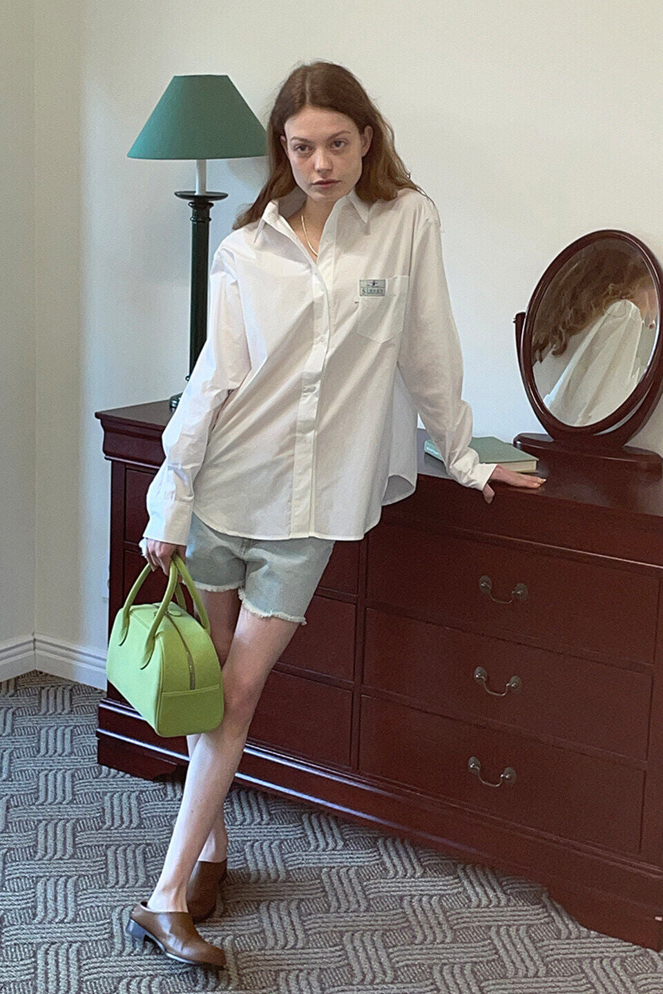 SINOON Classic Cotton Shirt (White)