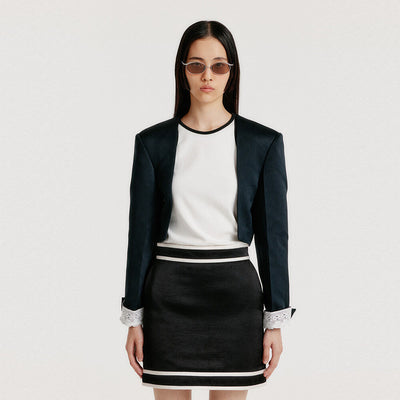 YIN Short Jacket - Black
